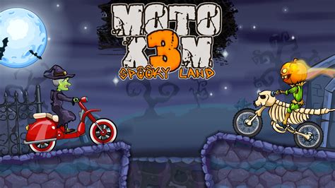 Use the arrow keys to accelerate, brake and flip your bike. . Moto x3m halloween unblocked